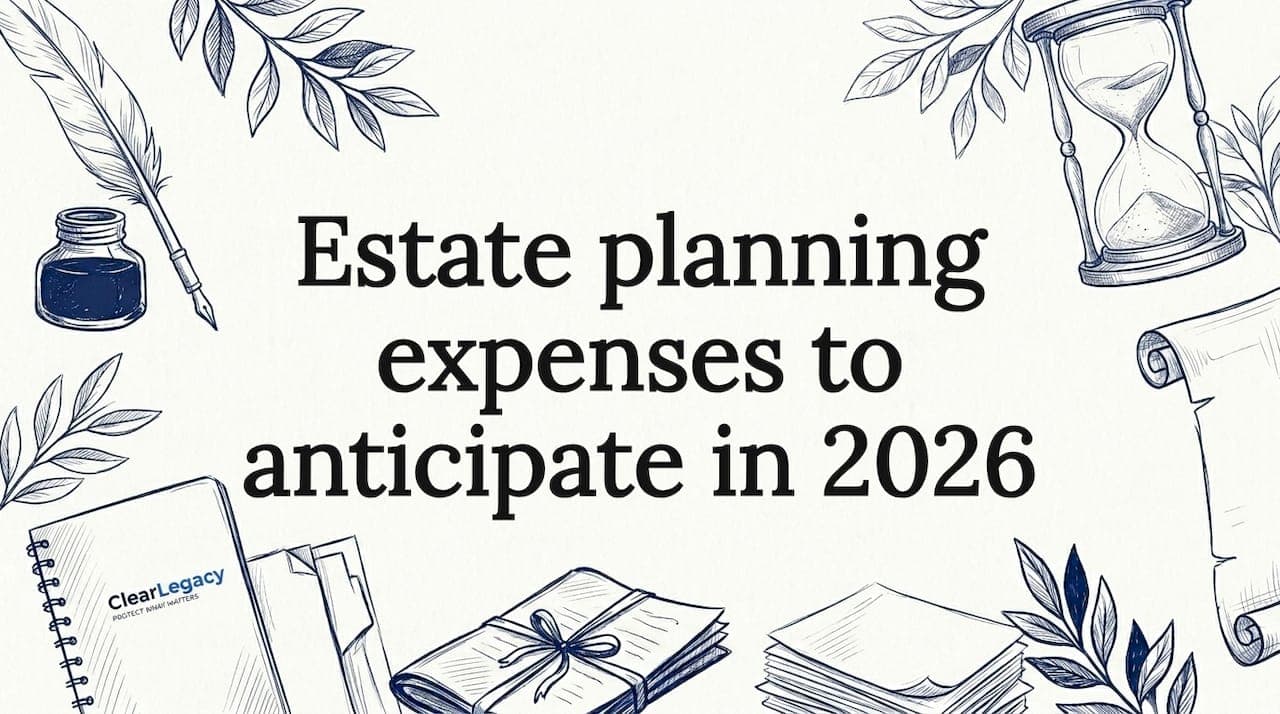 Estate planning expenses to anticipate in 2026
