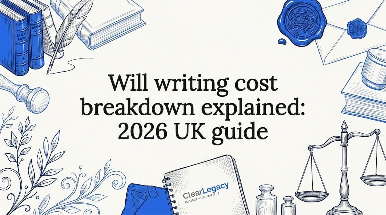 Will writing cost breakdown explained: 2026 UK guide