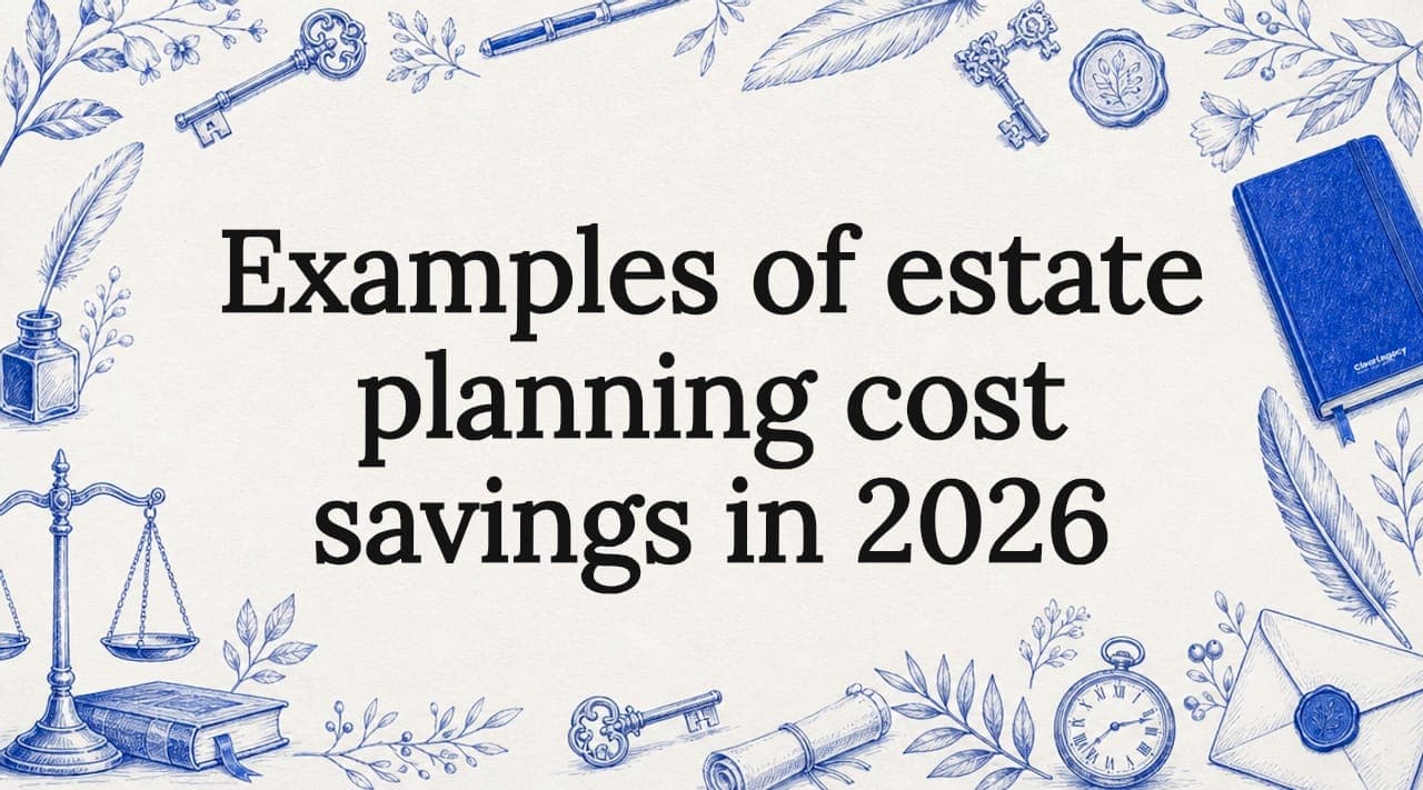 Examples of estate planning cost savings in 2026