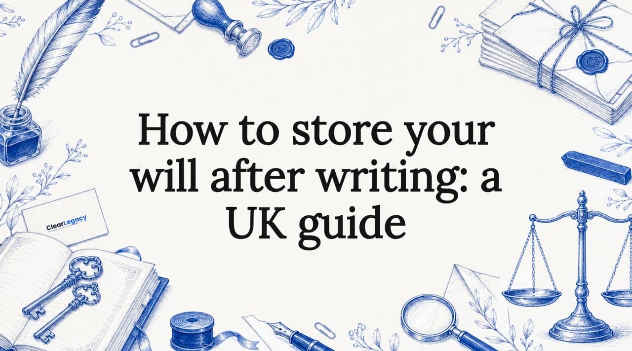 How to store your will after writing: a UK guide