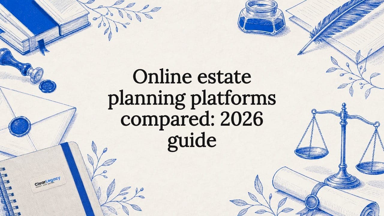 Online estate planning platforms compared: 2026 guide