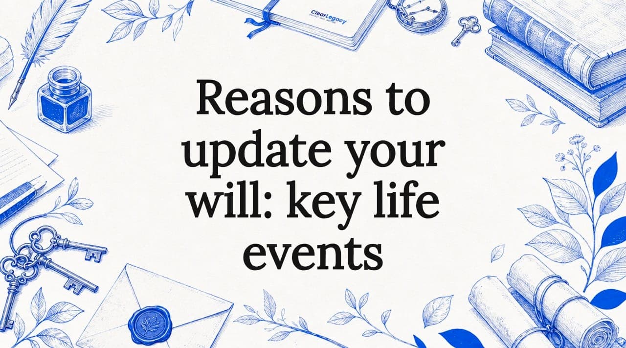 Reasons to update your will: key life events