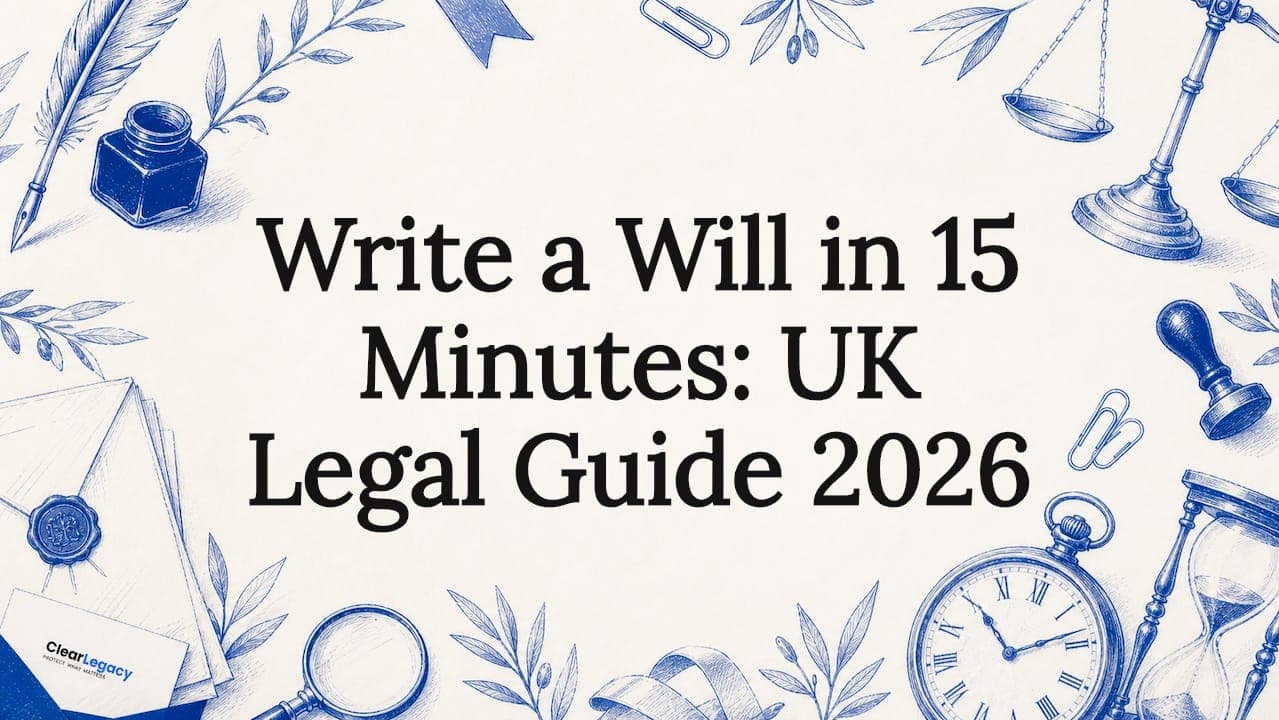 Write a will in 15 minutes: UK legal guide 2026
