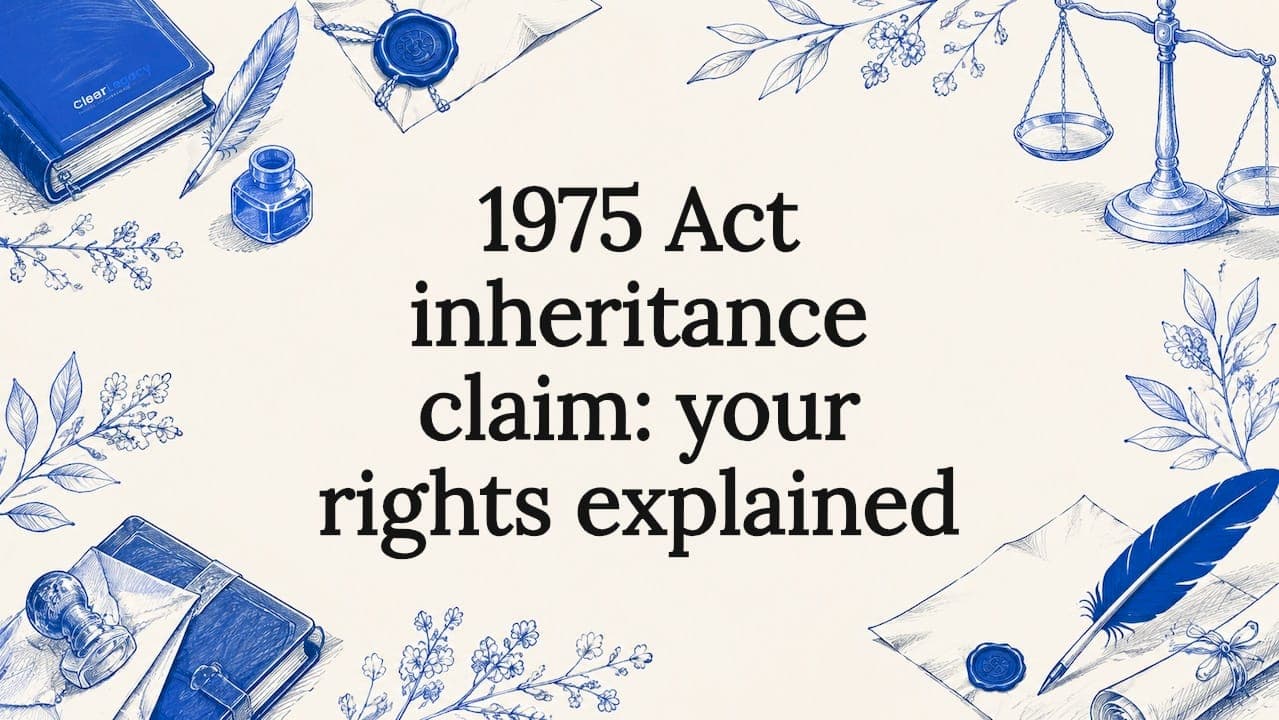 1975 Act inheritance claim: your rights explained